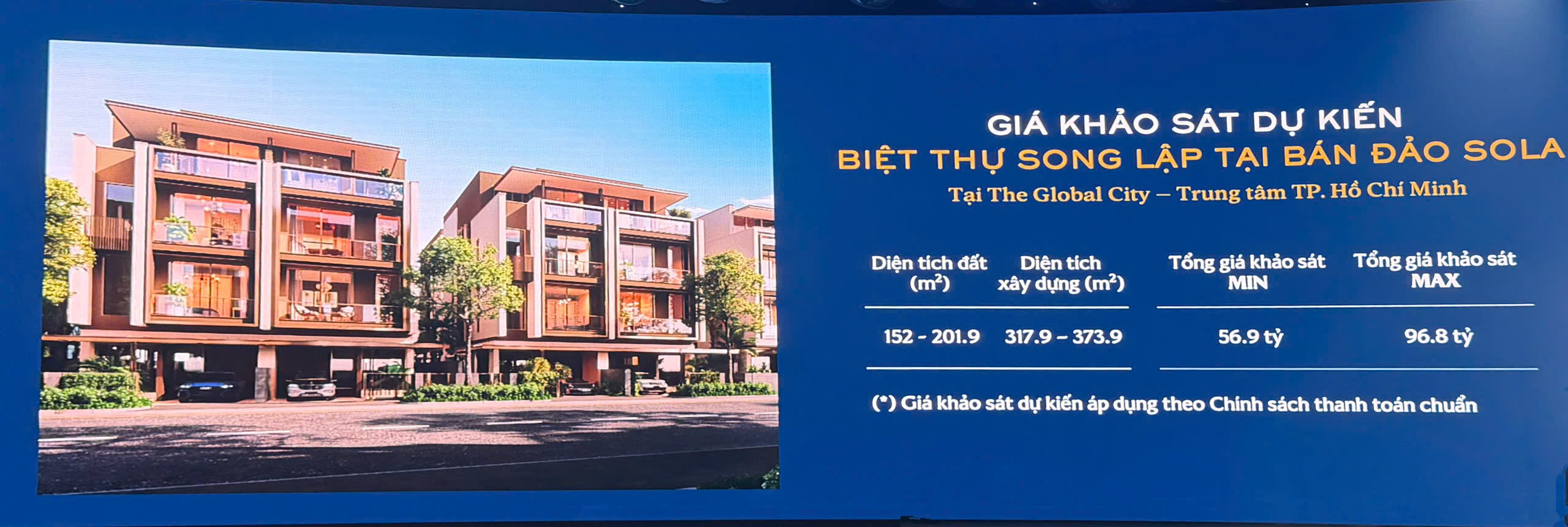 Biệt thự song lập bán đảo Sola The Gloabal City