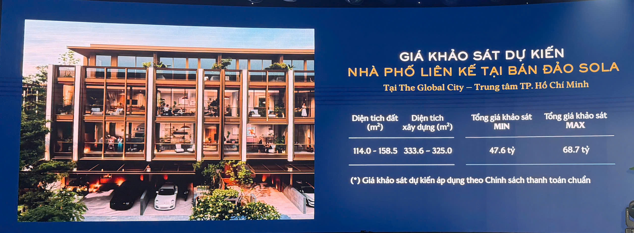 Nhà phố liền kề tại bán đảo sola the global city